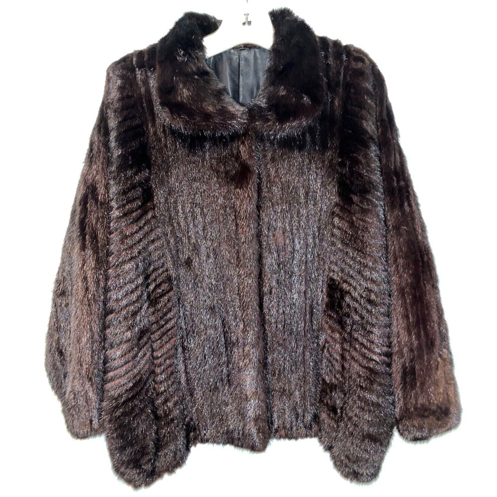 Ranch Mink Fur Coat Severyn Furs Short Jacket Womens Sz 10 PRISTINE Stored VTG - Picture 2 of 9